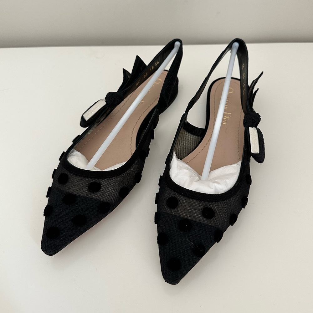 NWT Christian Dior Slingback Flats
